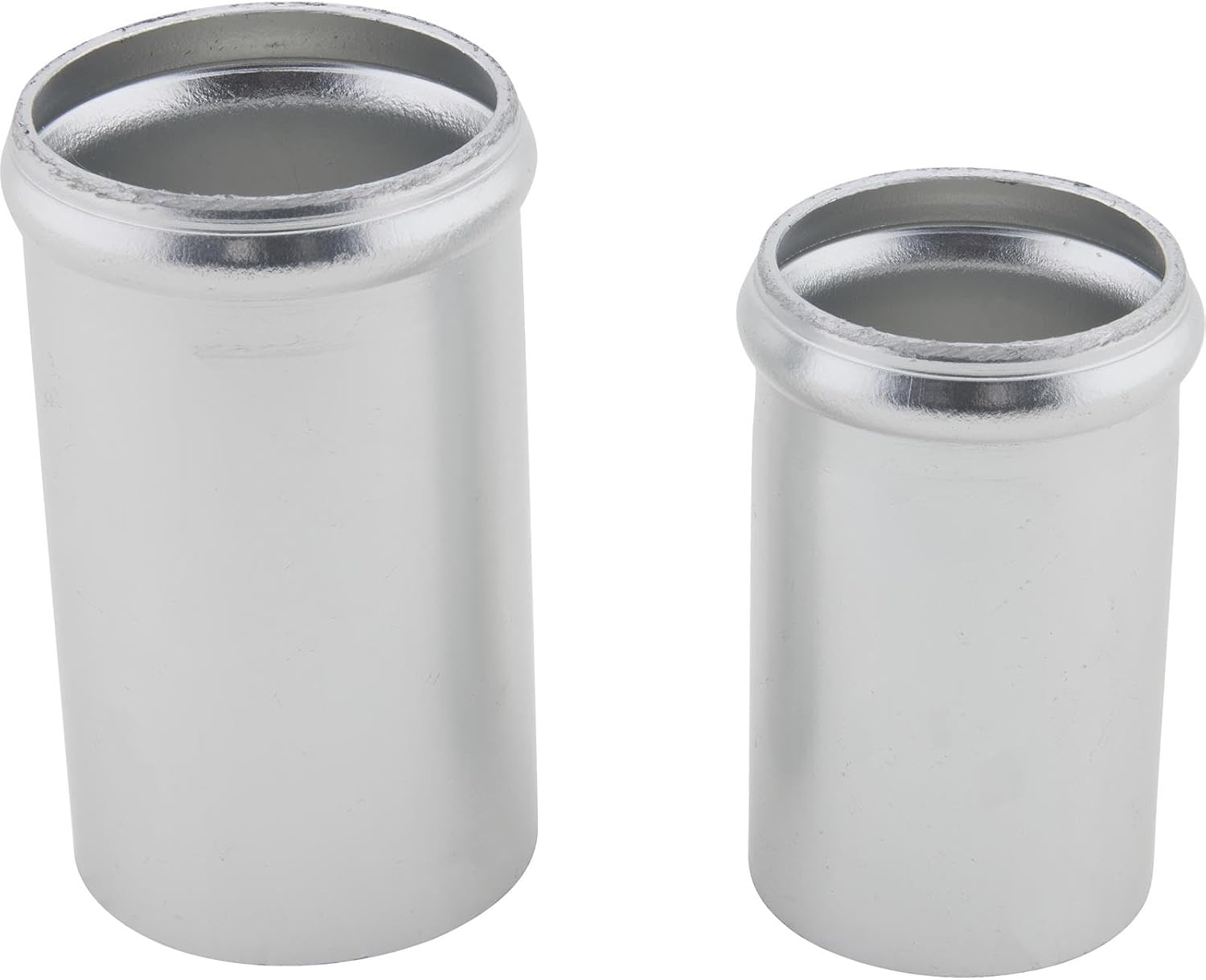 Speedway Motors Aluminum Radiator Weld-On Inlet Outlet Neck Kit with Petcock Includes 1-1/2 and 1-3/4 Inch Necks 1/4 NPT Fitting for Custom Cooling Builds