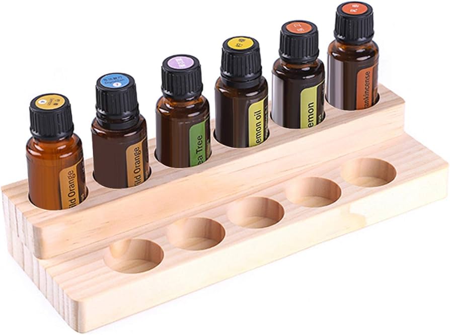 Ätherisches Öl Display Ständer Gestell Halter Organisator, 11 Loch Ätherische Öle Flasche Duftöl Aromaöl Organizer Ständer Aufbewahrung Für Nagellack, Duftöle, Ätherische Öle, Stain Und Lippenstift Kosmetik