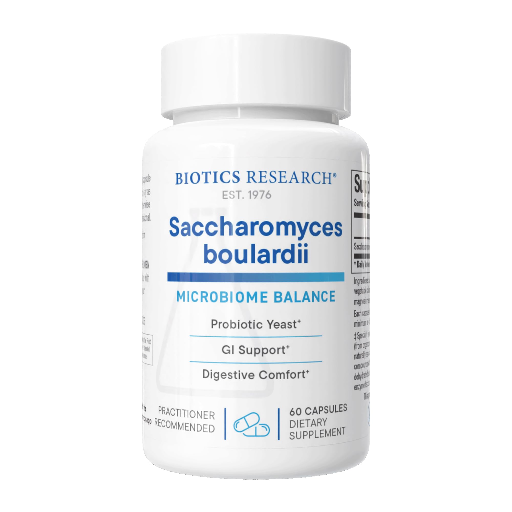 BIOTICS RESEARCH Saccharomyces boulardii Probiotics 235 Mg - 60 Capsules Unflavored 60 Count (Pack of 1)