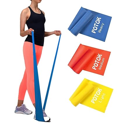 Potok Resistance Band Set 3pack Latex Elastic Bands For Upper Lower Body Core Exercise Physical Therapy Lower Pilates At Home Workouts And Rehab Yellow Red Blue Amazon In Sports Potok Resistance Band Set 3pack Latex Elastic Bands For Upper Lower Body Core Exercise Physical Therapy Lower Pilates At Home Workouts And Rehab Yellow Red Blue Amazon In Sports