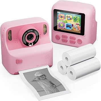 Snap and Print in a Flash: The Contixo Kids Camera Instant Print captures life’s moments with a 12MP resolution and prints them instantly for immediate gratification.