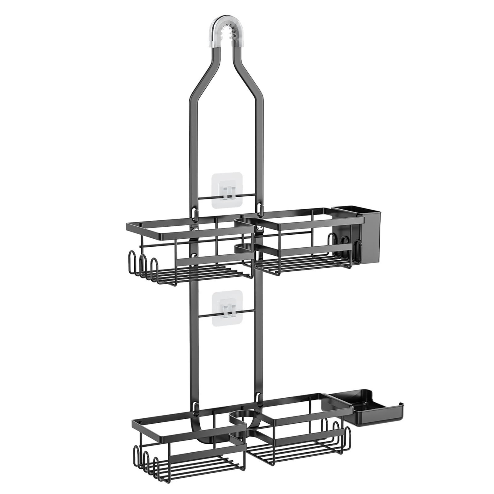 Kaeltsyn Compacts Bathroom Holder Adhesive Mount Rusts Resistant Toilet Shower Rack for Longevities Use Bath Kitchen Shower Rack
