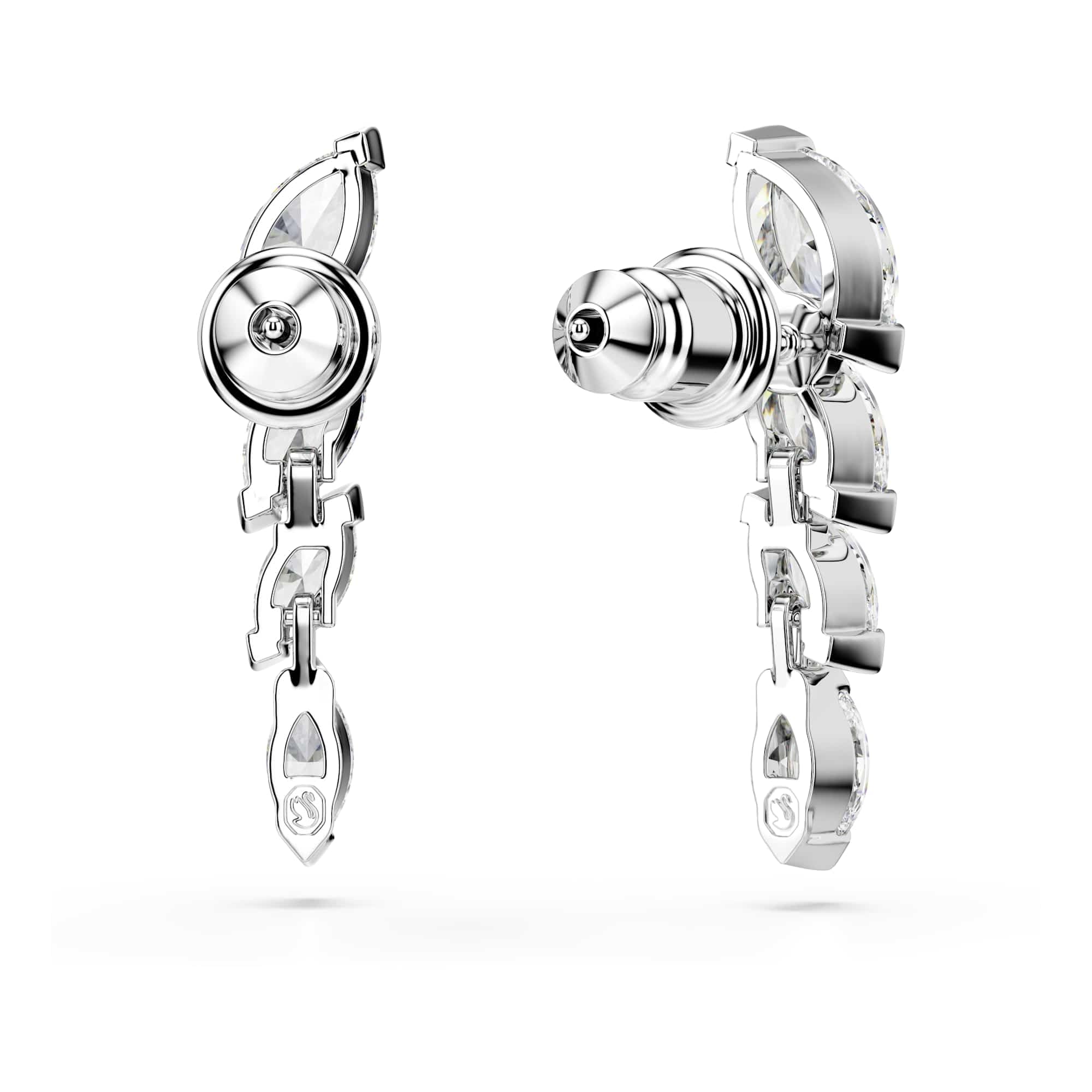 Swarovski Mesmera Ohrringe, Marquise-Schliff, Weiß, Rhodiniert
