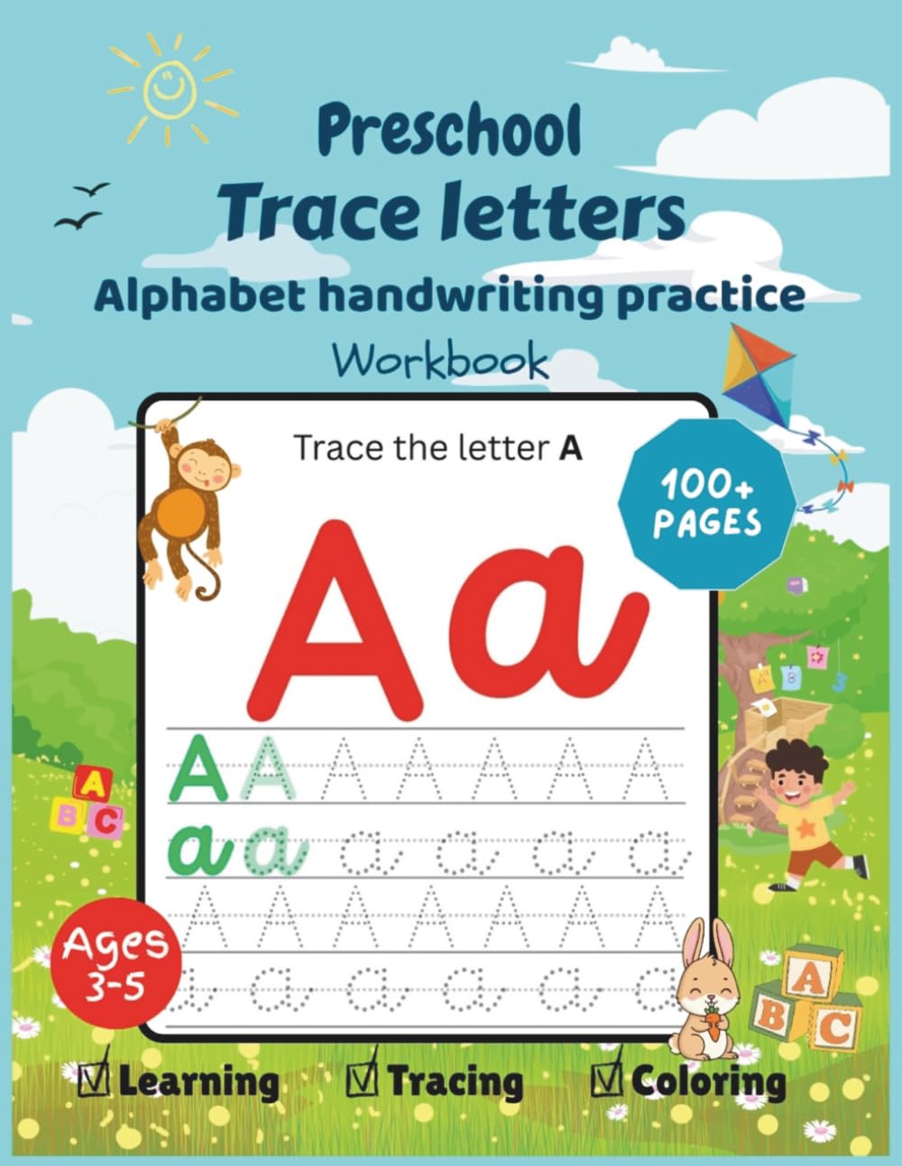 Preschool Trace Letters: Alphabet Handwriting Practice Workbook (My First Tracing & Coloring Series)