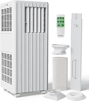 Garvee 8000 BTU Portable Air Conditioner, 3-in-1 Cooling, Dehumidifying & Fan for Rooms Up to 350 Sq. Ft