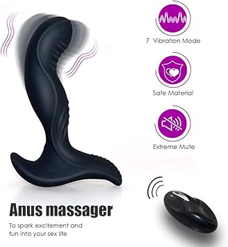 Cargador USB Inalámbrico Remoto Anal Plug Vibrador de ...