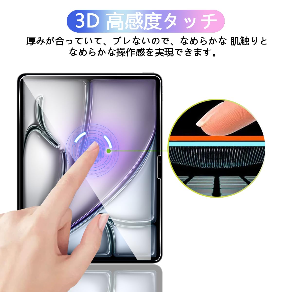 Amazon | 対応 iPad Air 11 M3 第7世代 2025 ガラスフィルム 【日本