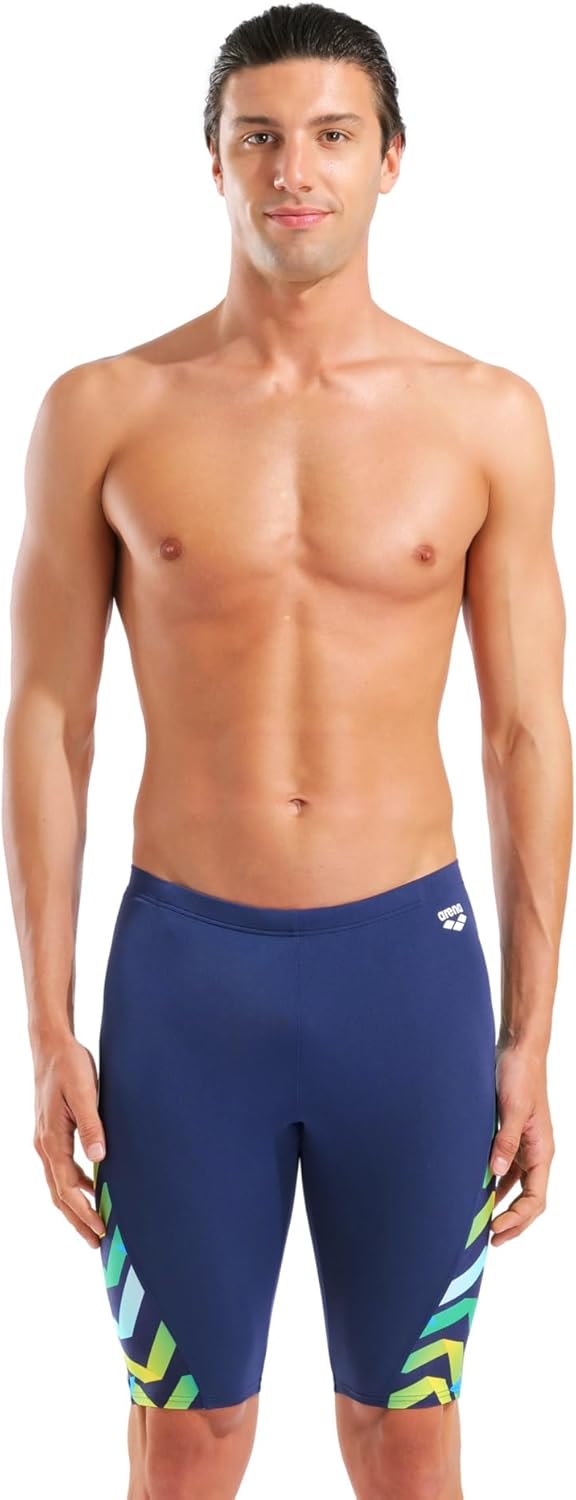 Arena Mens Performance Texture Swim Jammer Professional Training Swimsuit Sports Bathing Suit