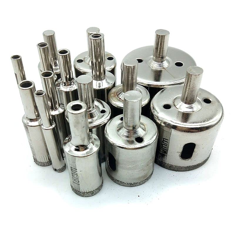 Set de brocas diamantadas 6-50 mm 15 piezas miniatura 1
