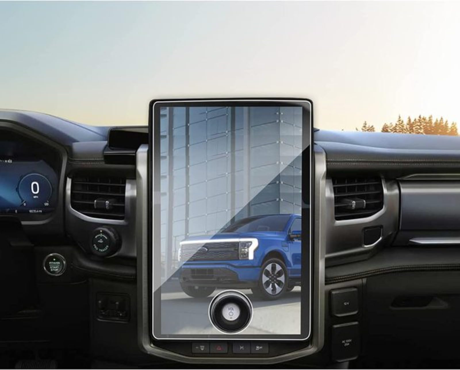 Protection verre trempé Mach-E Ford navigation tactile ultra résistante - 5