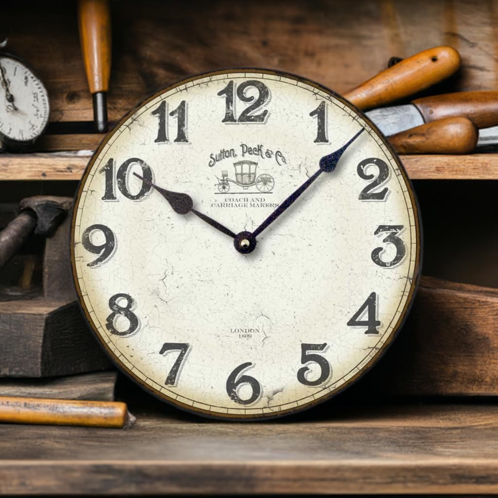 Item C8118 Antique Style 12 Inch Merchant Wall Clock