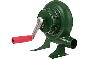 Unomor Outdoor Cooking BBQ Fan Air Blower: Hand Crank Convenience for BBQ Grills