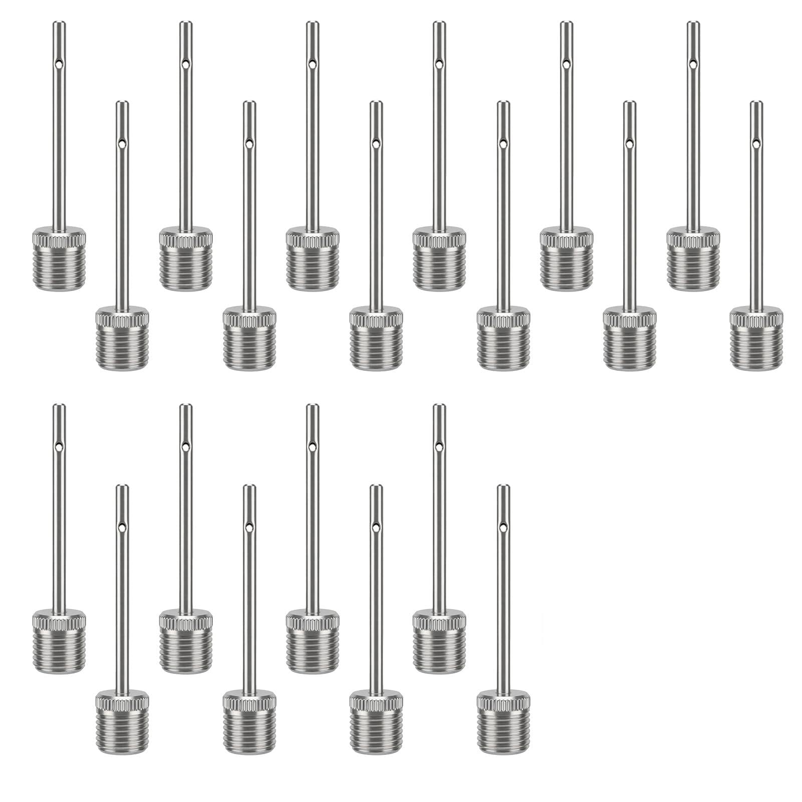 Lomuna 20Pcs Football Pump Needles for Sports Soccer Basketball Football Rugby Volleyball
