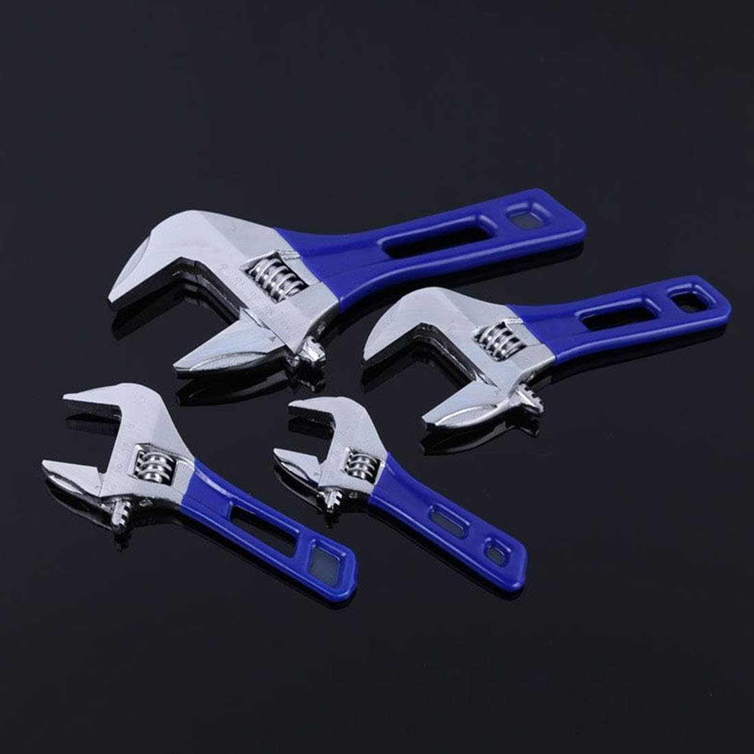 SEIWEI 8" Professional Shifter Spanner with Wide Caliber Opening Extra Capacity Jaw Forged Drive Wrench