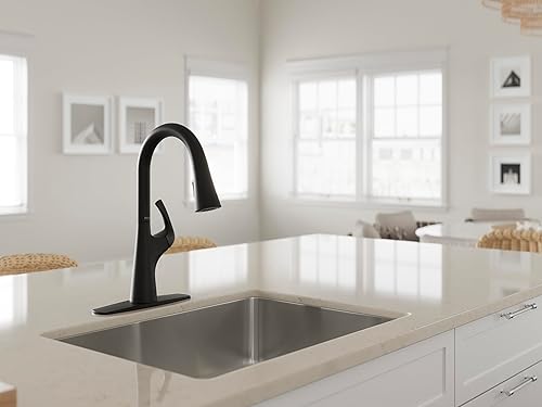 Miniatura 9 de Pfister Grifo de cocina desplegable Talega en negro mate