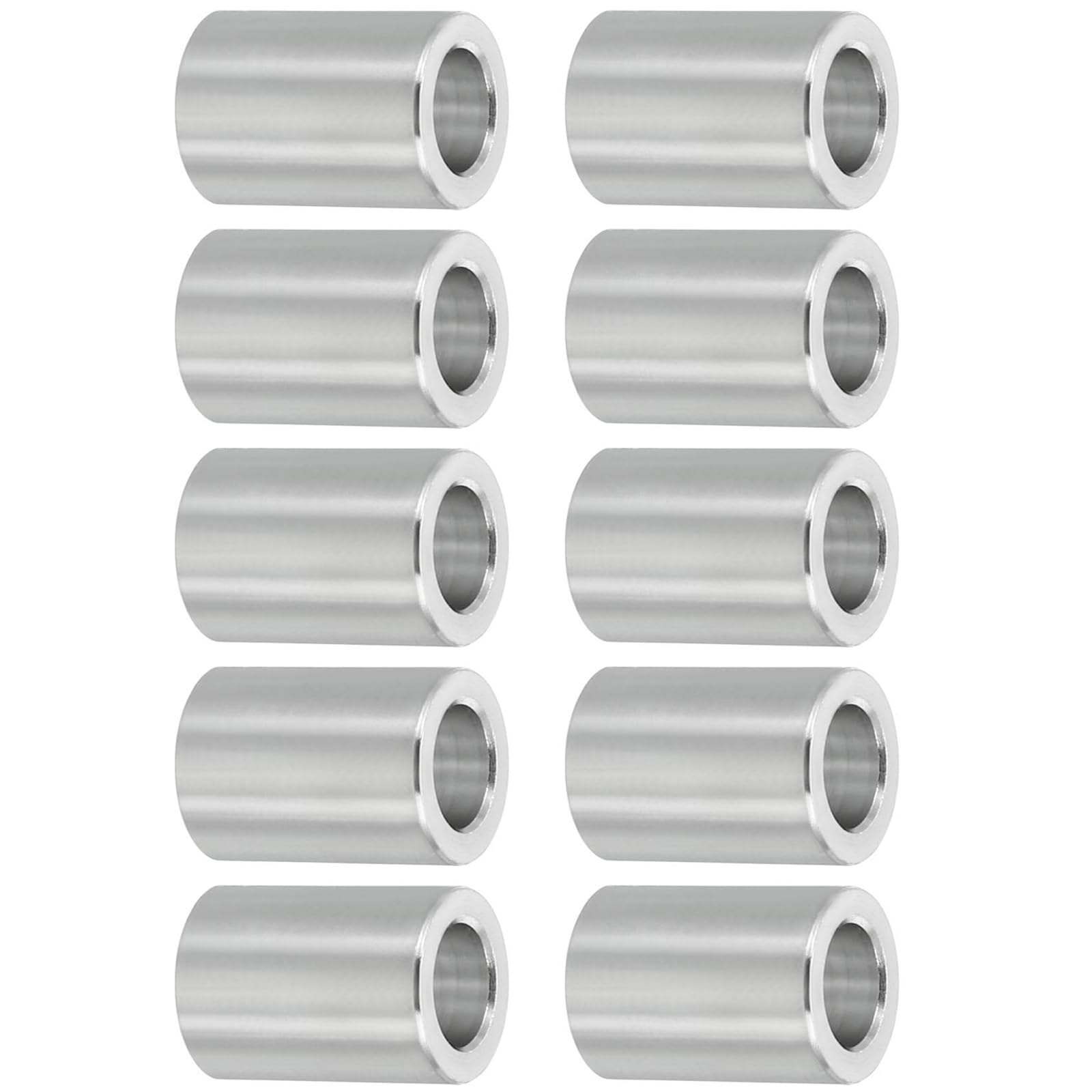TOP-VIGOR 10Pcs M6 Aluminum Spacer, 6.2mm ID x 10mm OD x 14mm Length Metal Spacer
