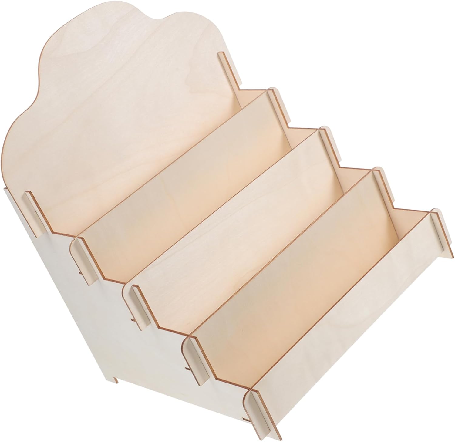 340g Wooden Display Stand for Greeting Cards Postcards Makeup Photo Holder Table Card Holder Display Rack