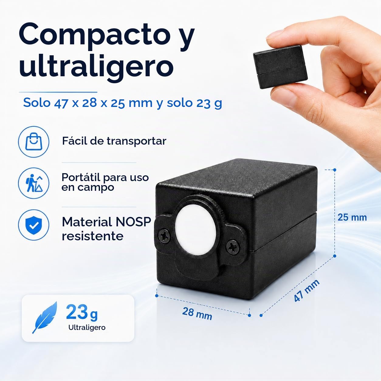 Espectrómetro de Mano para Medición de Luz, 340-1000nm Espectro Portátil-Medidor de Iluminación, Análisis en Tiempo Real de CCT-CRI-PAR-PPFD, Probador de Luz LED para Plantas con APP y Software para P