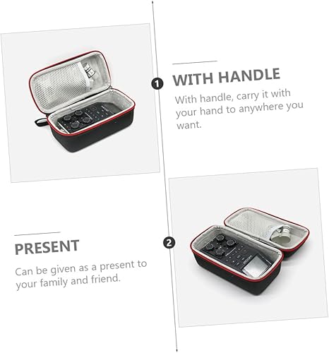 Miniatura 3 de Mikinona Bolsa de almacenamiento para grabadora, 3 unidades, para el hogar, organizador de viaje, bolsa de transporte para grabadora de cámara