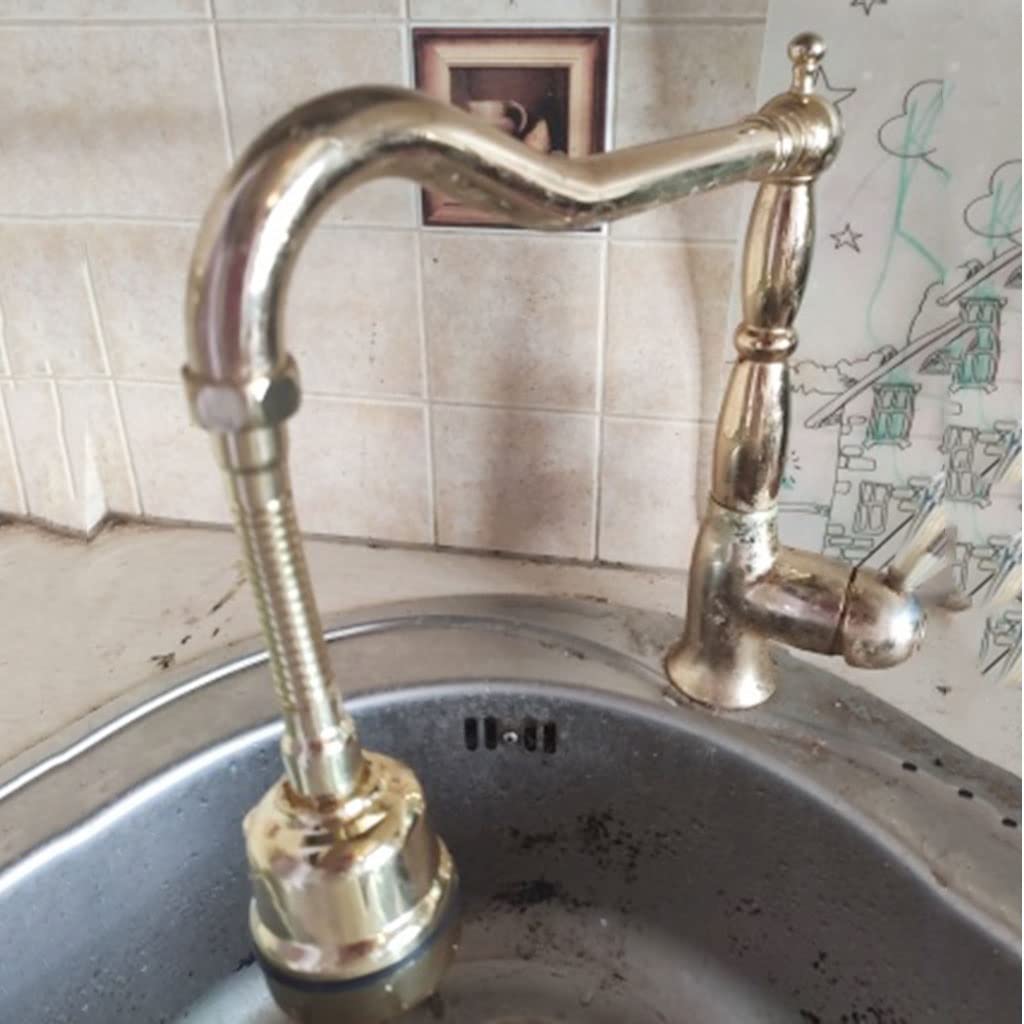 RajoNN Pulvérisateur Aérateur de Robinet Rotatif à Économie d'eau, pour Évier de Cuisine Douche 360 ​​Pomme de Douche Rotative