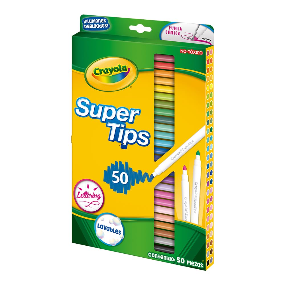 Crayola - Pennarelli lavabili con profumi Silly Scents, assortiti, 50 pezzi