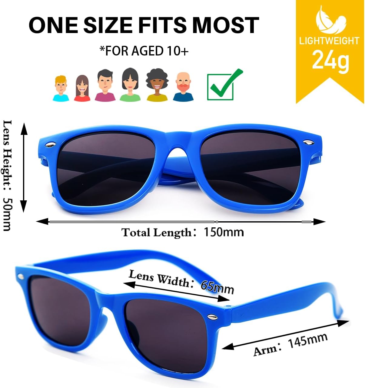 Party Sunglasses Bulk - Adult Retro Plastic Pack of 12 Vintage Sunglasses for Men Women - Party Favors - Image 2