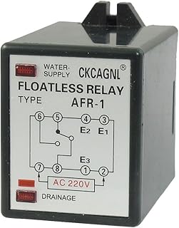 Aexit AC 220V Control electrical 8-Pin Water Liquid Level Sensor Control Switch Floatless Relay AFR-1