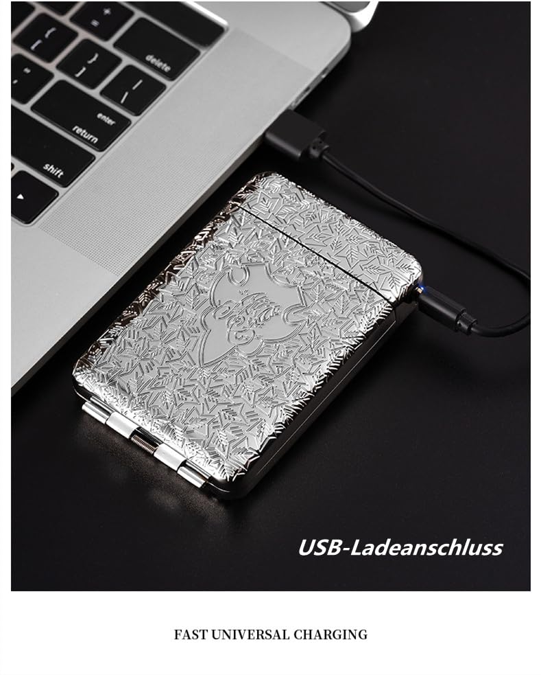 Portasigarette Con Accendino Portasigarette Rigido Cantini - Protegge I Pacchetti Da 20 Sigarette, Design Colorato Porta Sigarette Rollate - Foto 9