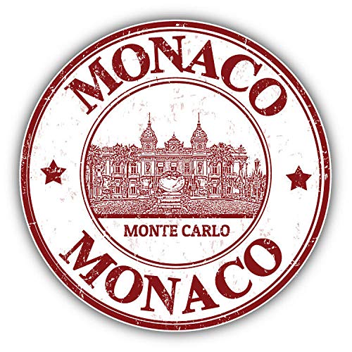 Monte Carlo Monaco Grunge Rubber Stamp Travel Round Metal 0.75" Lapel Pin Hat Shirt Pin Tie Tack Pinback2