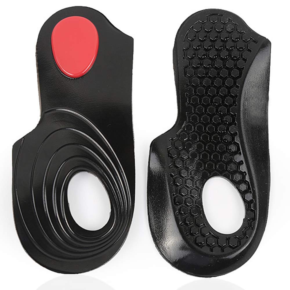 PEDIMEND™ Lot de 2 paires de semelles orthopédiques O/X-Leg | Pour corriger les jambes en O, l'affaissement de la voûte plantaire, les pieds évasés, etc. | Unisexe | Soin des pieds, Noir , 38/40 EU