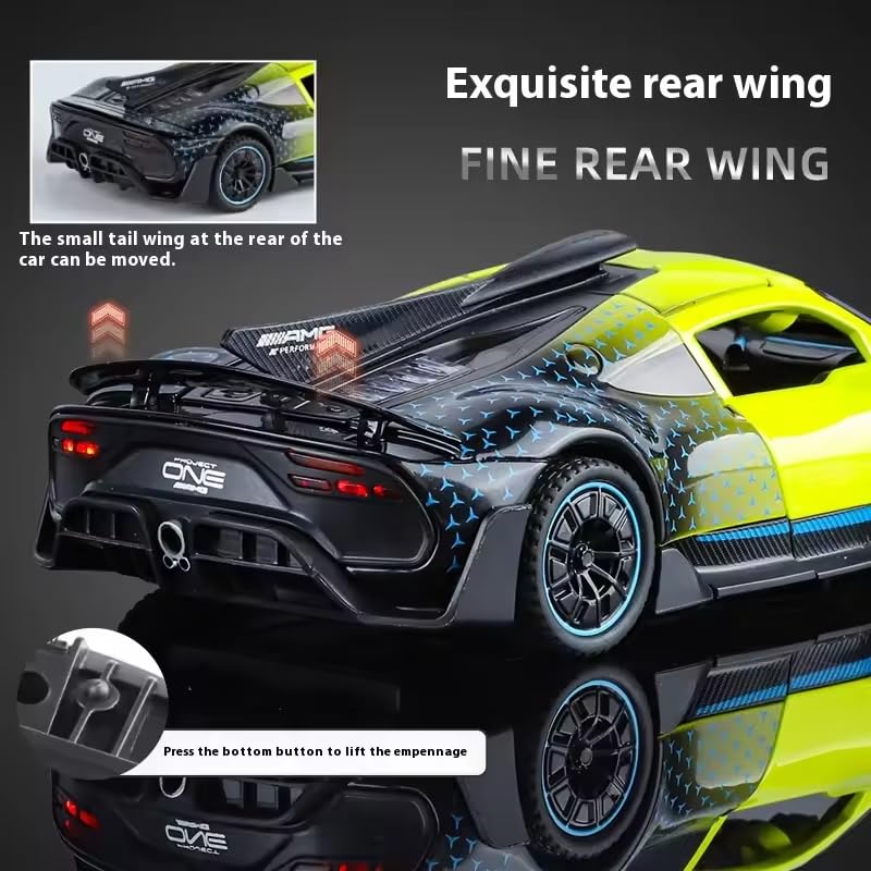 Image of Alokik Enterprise Marcades Benz AMG One Supercar Alloy 1:32 Scale Model Die-cast Metal Car Scale Model Pull-Back Toy car with Light & Sound Best Gifts Toys Kids【Color As Per Stock】