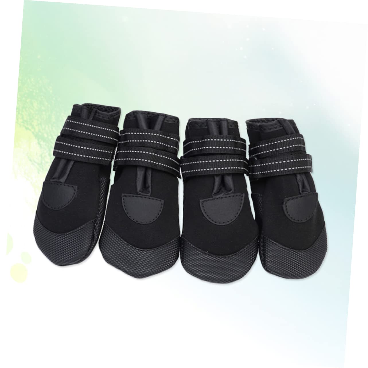 YARNOW Lot de 2 Paires de Chaussures pour Chien Chaudes Antidérapantes Réfléchissantes Doubles Confortables pour La Plongée 4 Pièces