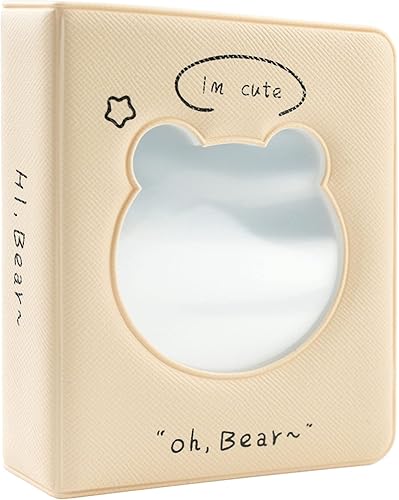 FUNUPUP Carpeta para tarjetas fotográficas de 3 pulgadas, álbum Kpop con soporte para tarjeta fotográfica Kpop, mini álbum de fotos hueco con 36