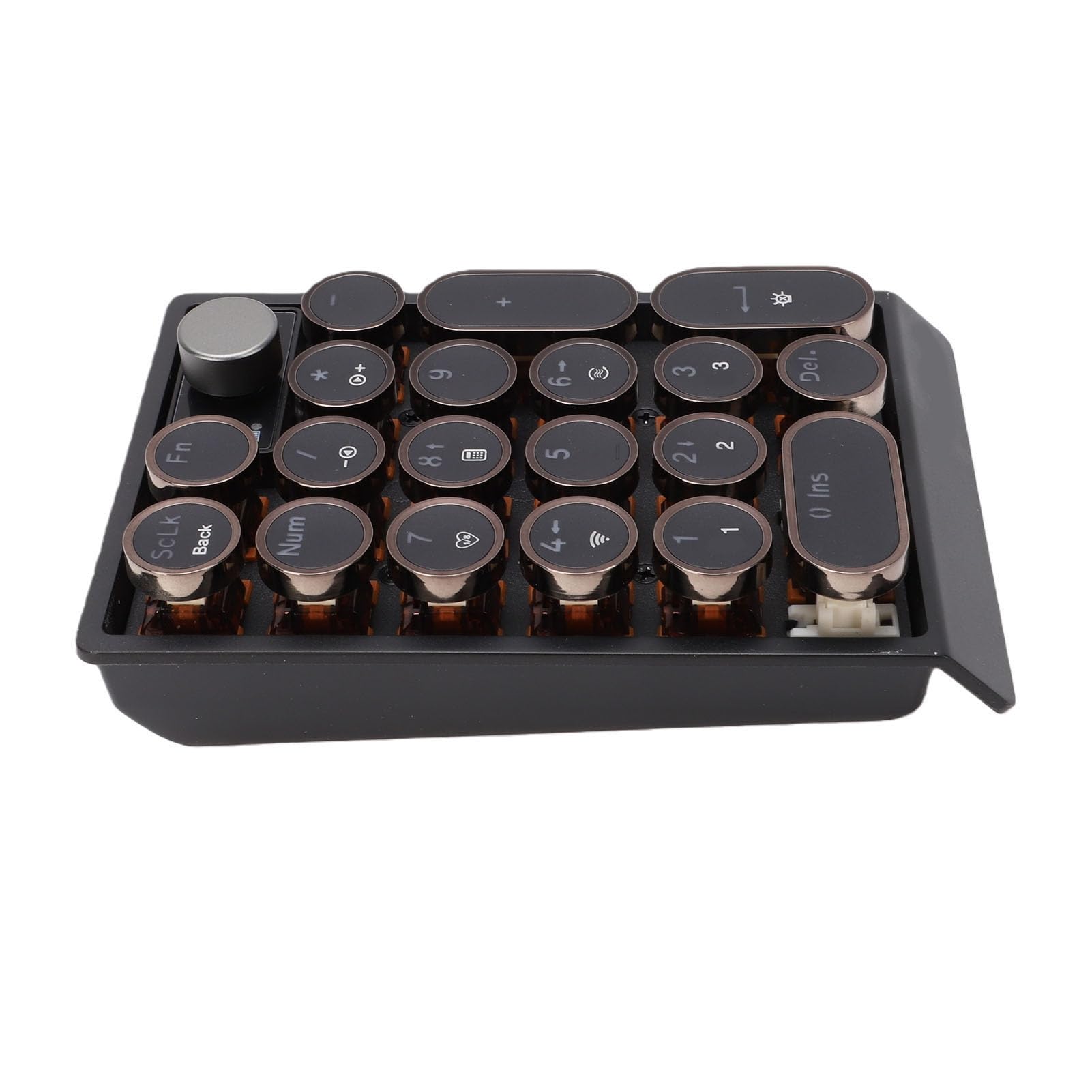 ANGGREK Teclado Numérico Inalámbrico, 19 Teclas Retro Mecánico Numpad 3