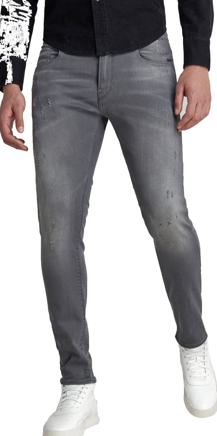 G-STAR Raw - Mens Revend Skinny Jeans, Color Lt Aged Destroy, Size: 36W x 36L
