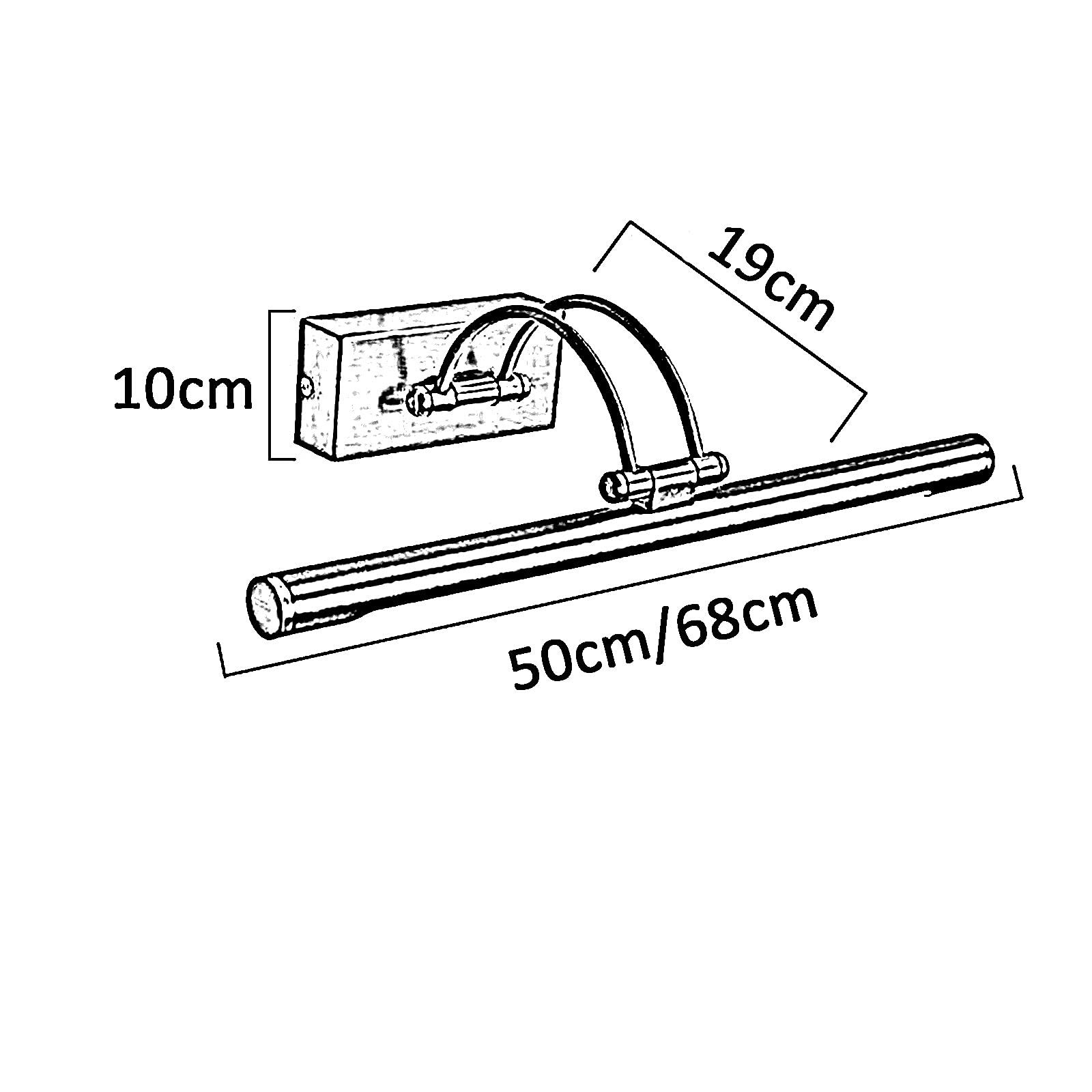 Schminkbeleuchtung Spiegel Frontlicht Schlafzimmer Wasserdicht Anti-Fog LED Wandleuchte Feuchtigkeitsbeständige Schminktischlampe Armad Spiegel Licht