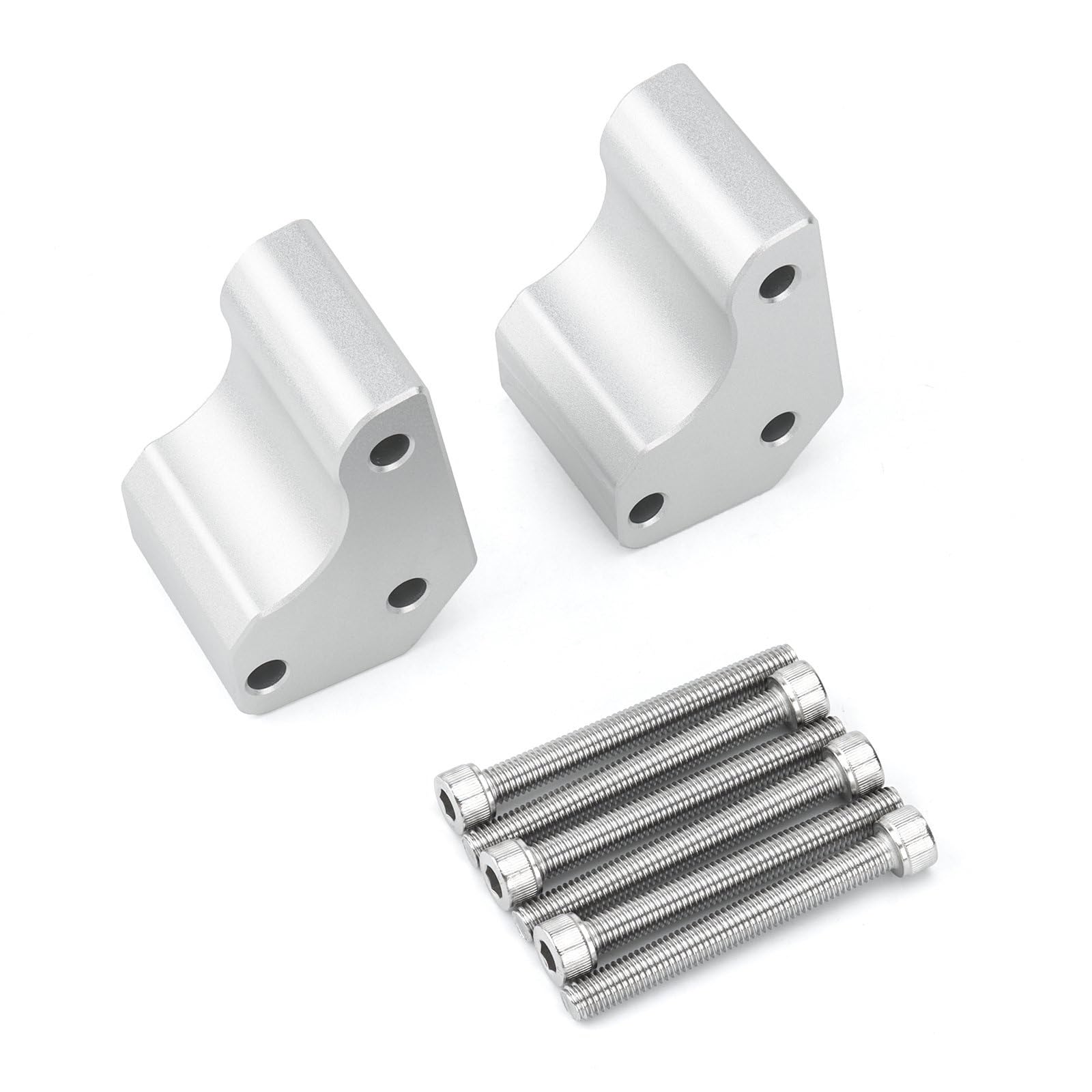 Motorrad-Lenkererhöhungen, Höhenadapter Für Kawasaki GTR1400 ZG1400 Concours GTR 1400 2008–2020(Silber)