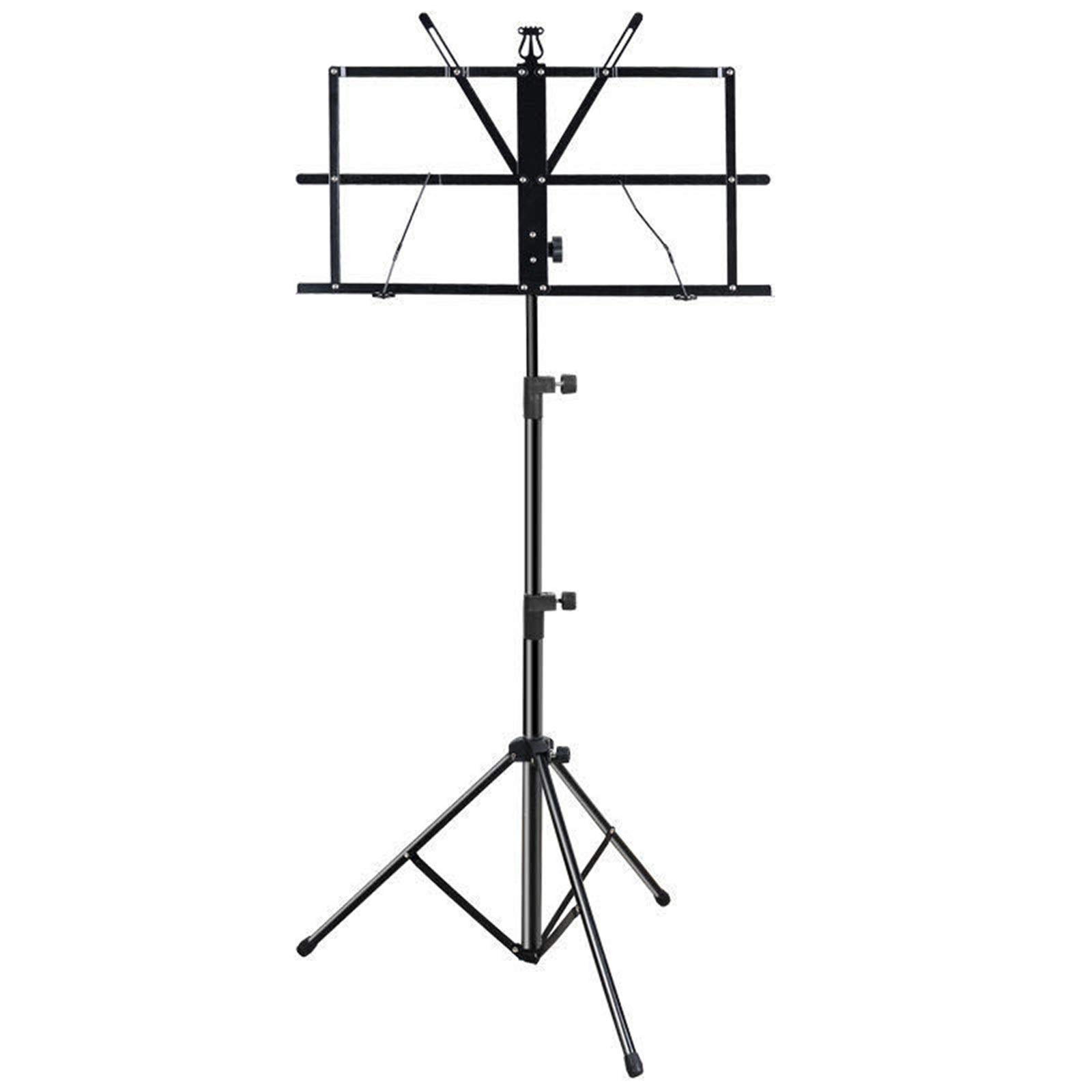 LVUNZJCA Music Stand Foldable Sheet Music Stand Orchestral Music Stand for Musical Needs