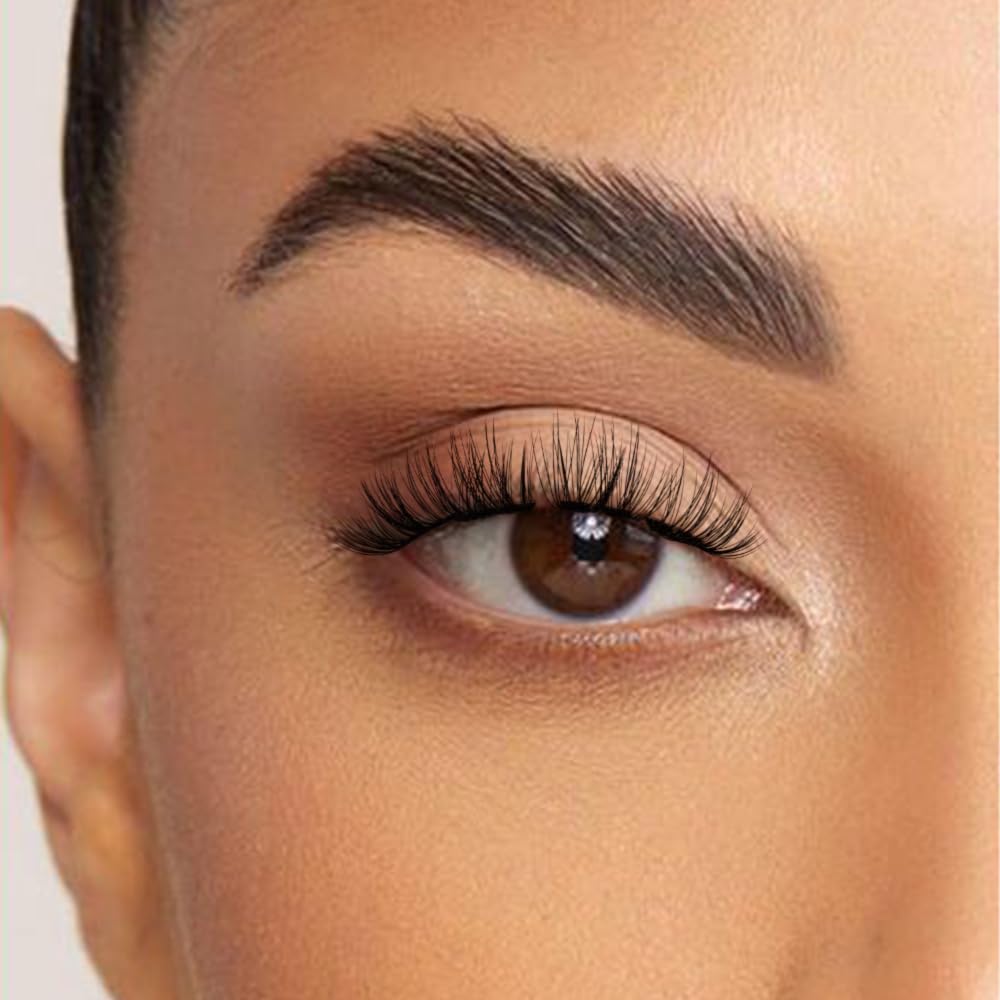SY SHUYING False Eyelashes, Natural Look Wispy CC Curl Lashes, Clear Band Strip Lashes That Look Like Extensions - Image 4
