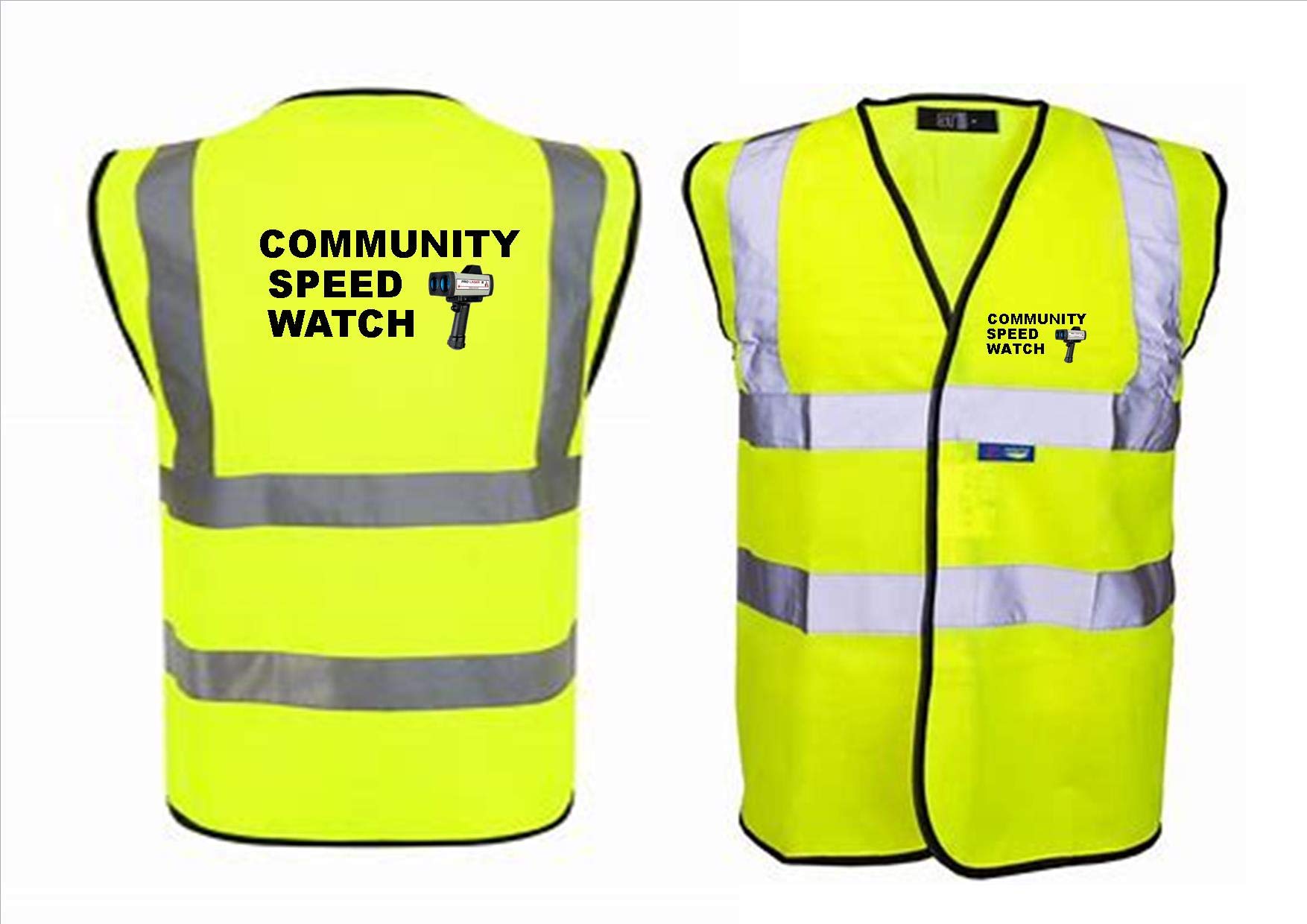 SMB Novelties COMMUNITY SPEED WATCH HI VIS VEST (Medium)