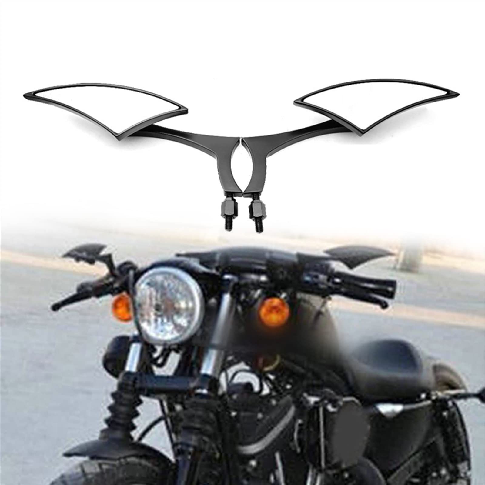 ROXTAN Side Mirrors For Honda Shadow Spirit Aero Ace Sabre VLX VF VT 600 700 750 1100 VTX 1300 1800 C Cruiser Universal Motorcycle Rearview Mirrors