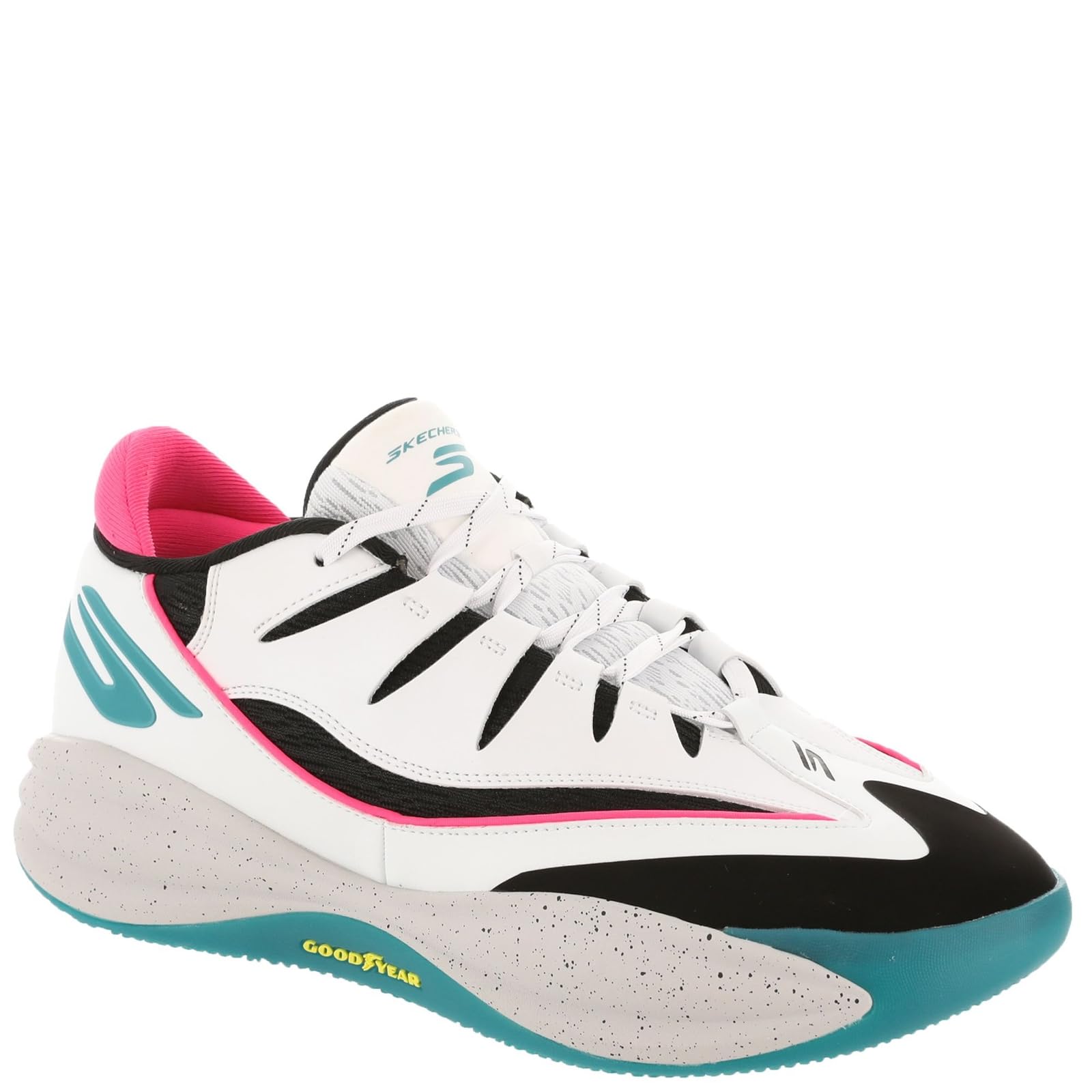 Skechers Performance SKX B-LITE Men's Basketball, 11.5 D(M) US, White-Black-Multi