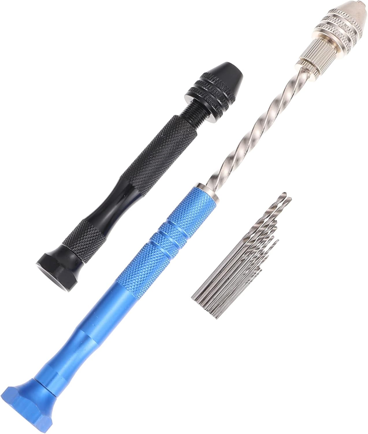 Mipcase 1set Hand Drills Tool Kit Drill Bits for Jewelry Making Woodworking Projects Includes Pin Vise Steel Construction