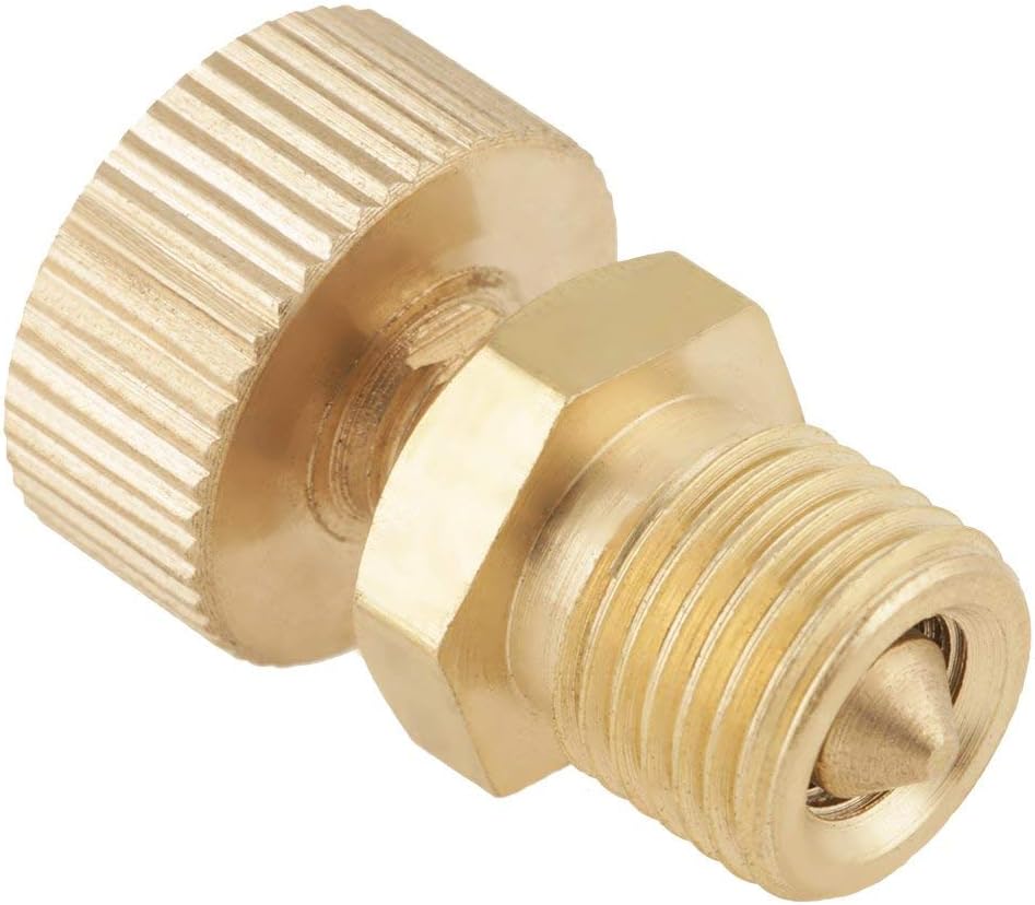 Walfront Brass Air Bleeder Valve Screw assembled