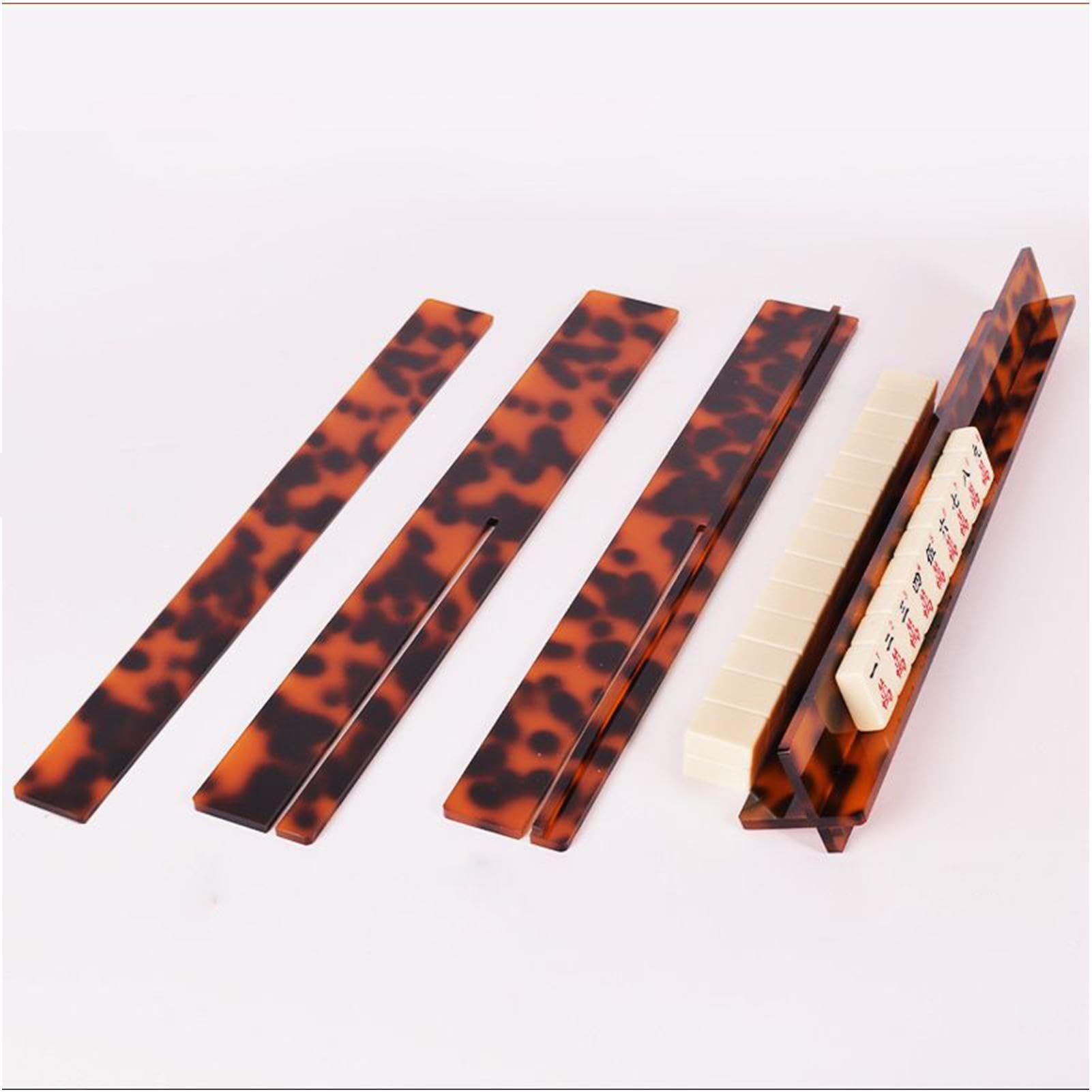 Set Mahjong in guscio di tartaruga – Mahjong Pushers acrilico antiscivolo
