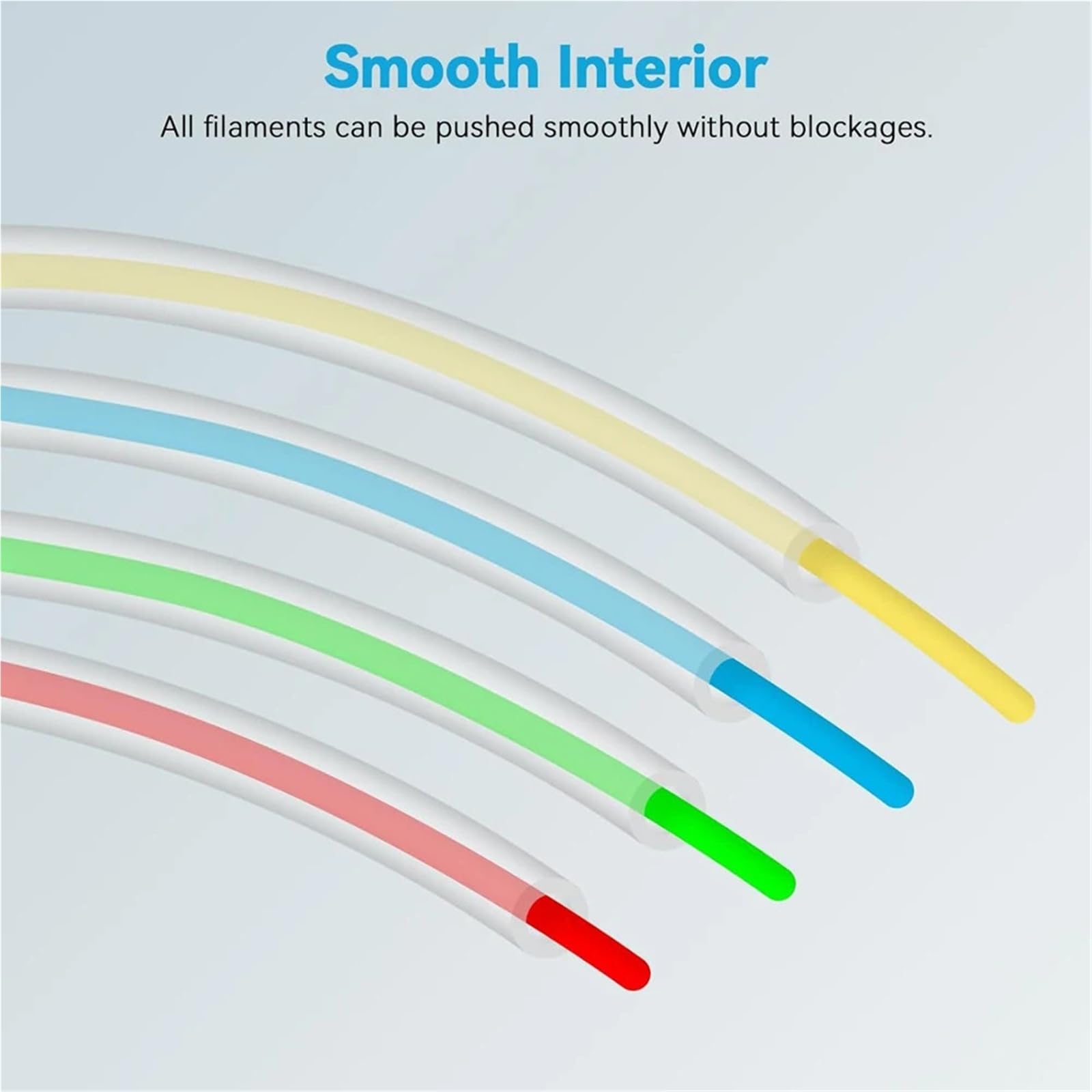 PTFE Tubo For cabezal de impresión de impresora 3D de filamento de 1,75 mm