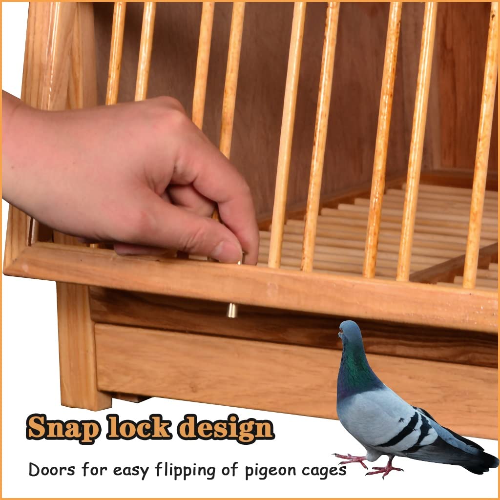 Jaula de Palomas, Jaula para Palomas de Carreras de 35 Pulgadas y 3 Puertas, Cajas Nido de Paloma Grandes Apilables, Jaula para Pájaros de Doble Cajón Fácil de Limpiar (Color : 90cm*1)
