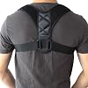 DUHFQ Posture Corrector Posture Correction, Lower Back Pain Brace Support Belt Adjustable Back Posture Corrector Clavicle Spine Back Shoulder Lumbar Back Posture Color: Black, Size: Small