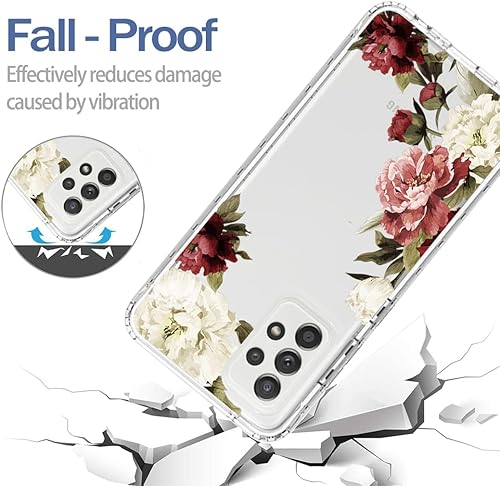 Miniatura 7 de Tothedu Funda para Galaxy A52 5GGalaxy A52 4G, Samsung A52 5G Funda para teléfono para niñas, absorción de golpes de doble capa resistente funda