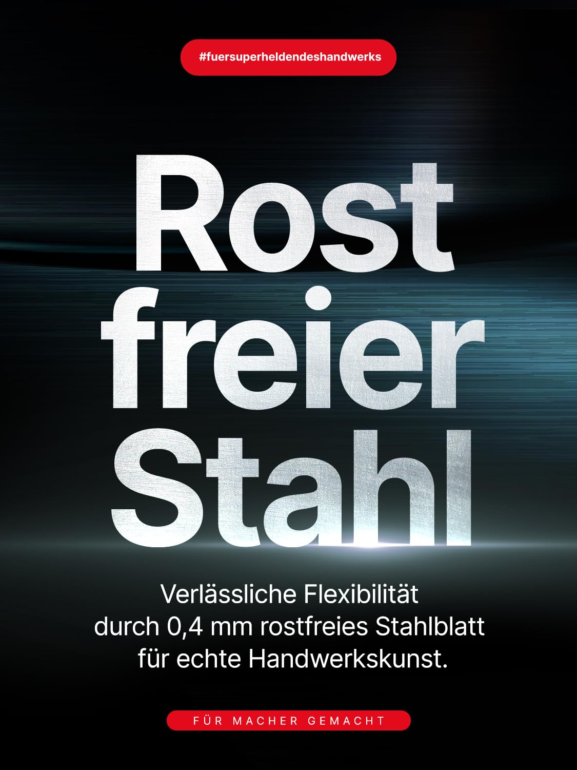 Aluminium Spachtel 800mm mit abgerundeten Ecken | Ideal für Heimwerker & Burgenbauer.. | Inhalt: Spachtel mit rostfreiem Wechselblatt